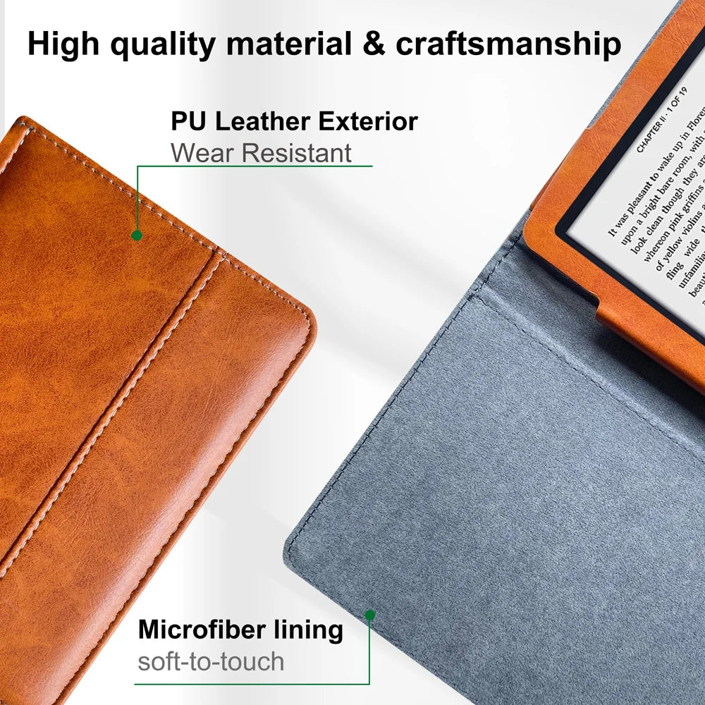 For Sony PRS-T2 Ebook Reader Protective Case Skin with Magnetic Closure Pocket Pouch for Sony Prs T2 Funda Cover Cases